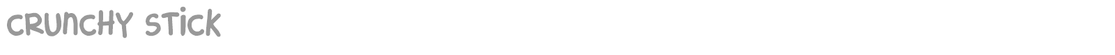 Crunchy Stick font preview